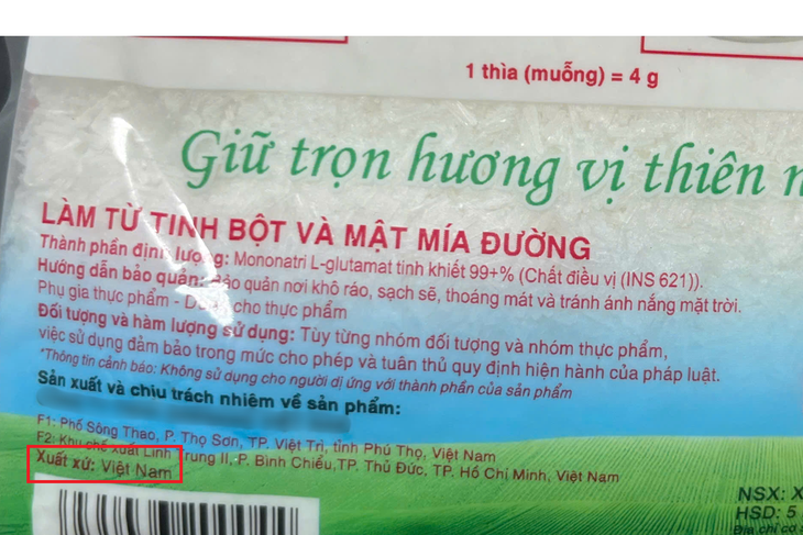 anh-3-mi-chinh-san-xuat-tai-vn-17476261458911427243647 Mì chính không ghi xuất xứ, không rõ nguồn gốc tràn lan trên thị trường - Ảnh 3.