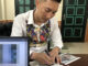 Huấn Hoa Hồng tại cơ quan điều tra. Ảnh: Công an cung cấp.