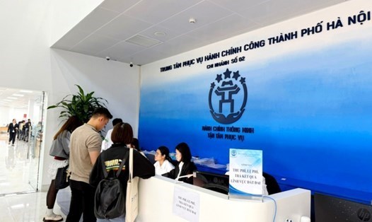 trung Hà Nội triển khai nhiều tiện ích miễn phí tại các điểm phục vụ hành chính công